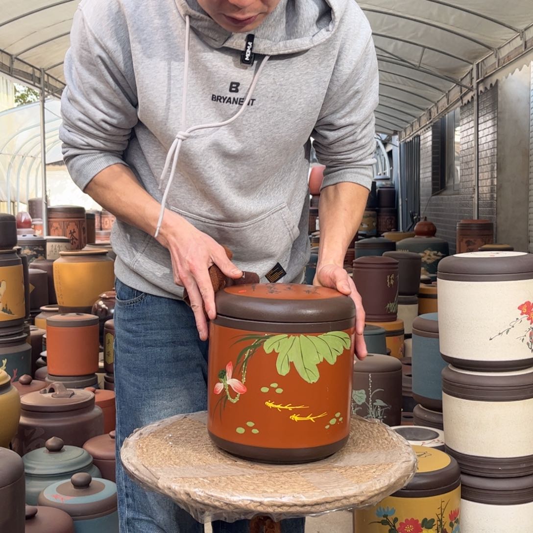 紫砂茶叶罐8 饼茶叶罐