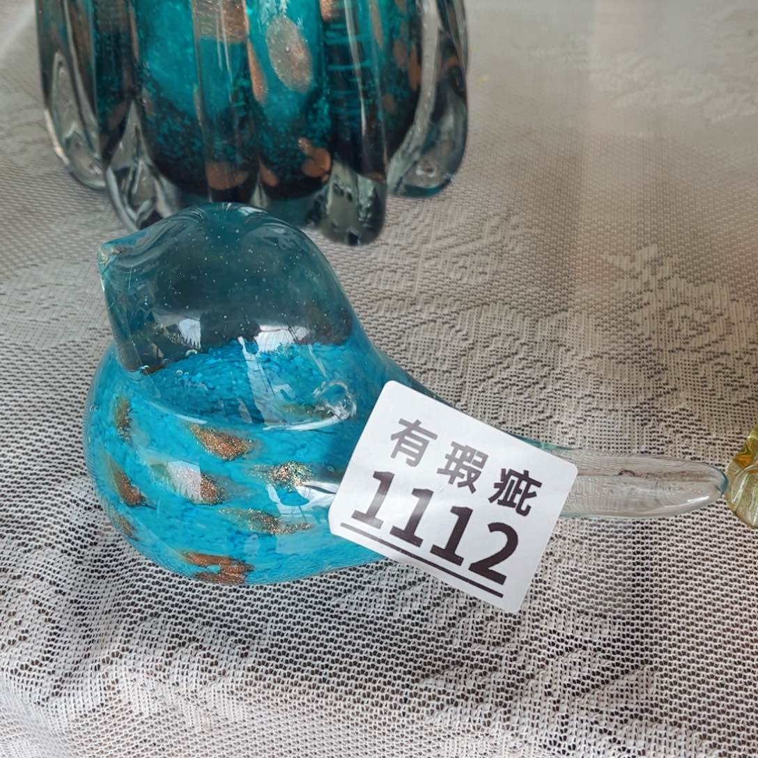 琉璃1112瑕疵 花瓶摆件