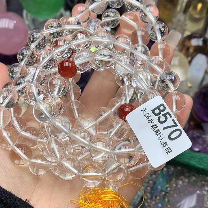 水晶108颗珠链11.4mm未镶嵌水晶