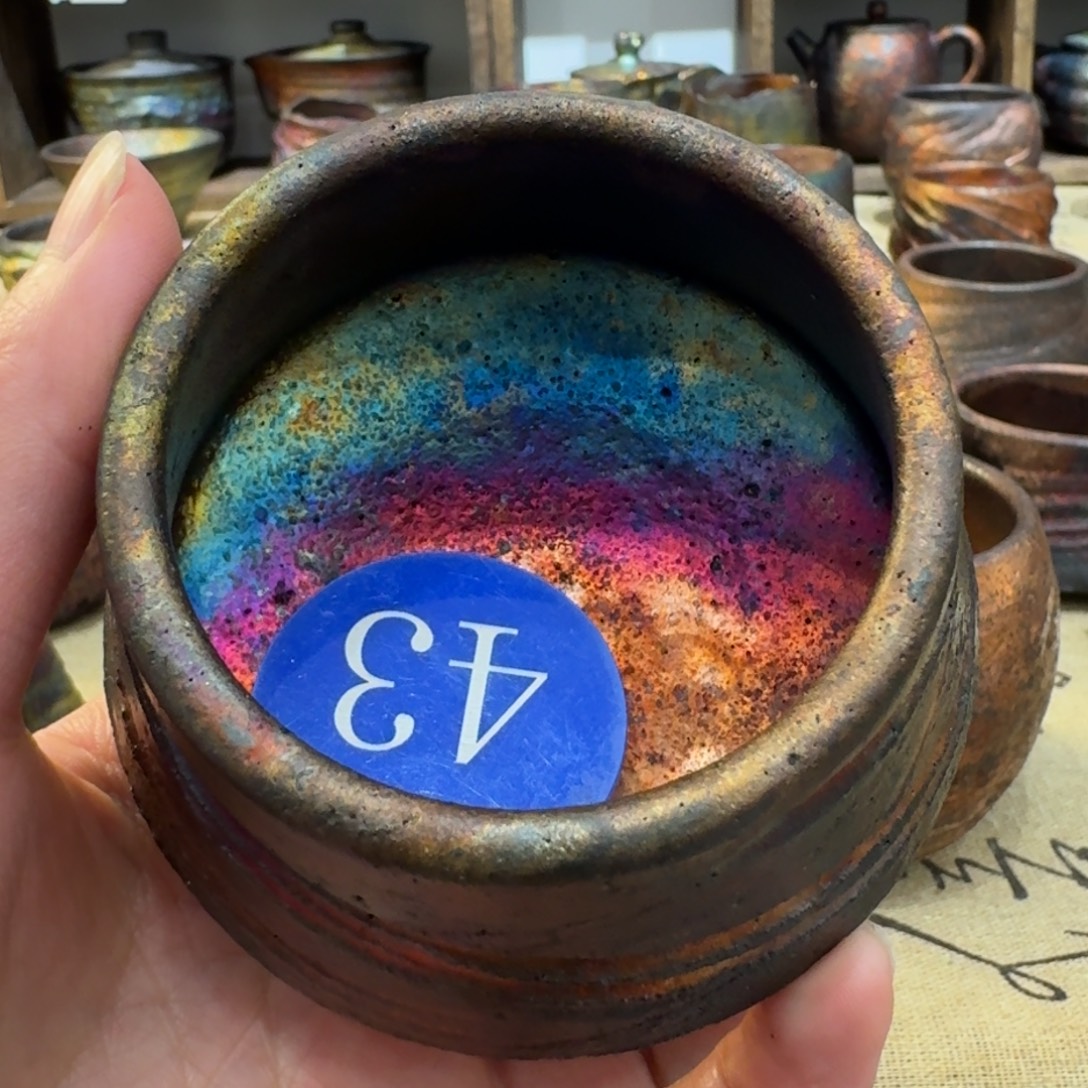 诚***嘉荥经黑砂炸福利窑彩飞碟杯43