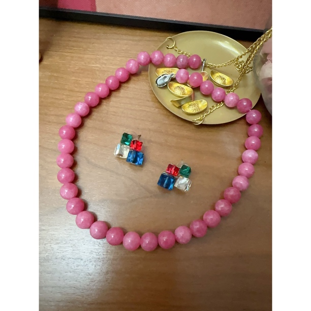 钛钢陶瓷项链 多巴胺色系百搭项链小众彩色时尚糖果色