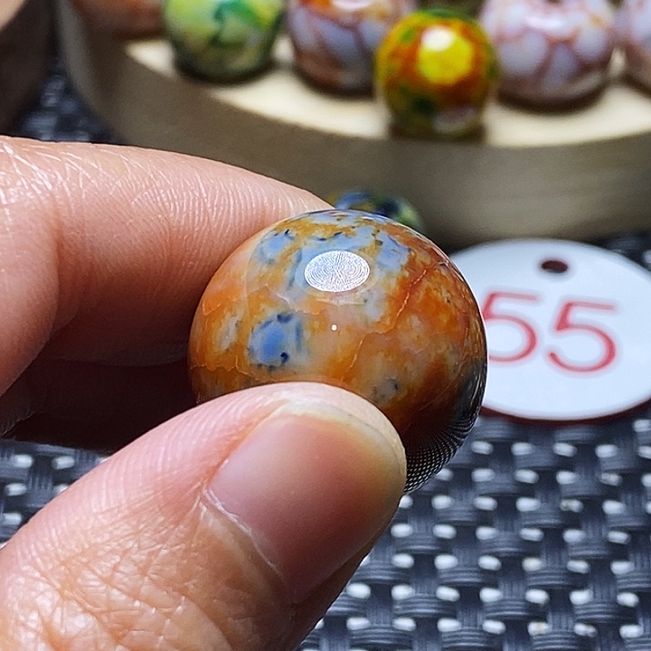 兰***质玛瑙/玉髓未镶嵌颈饰