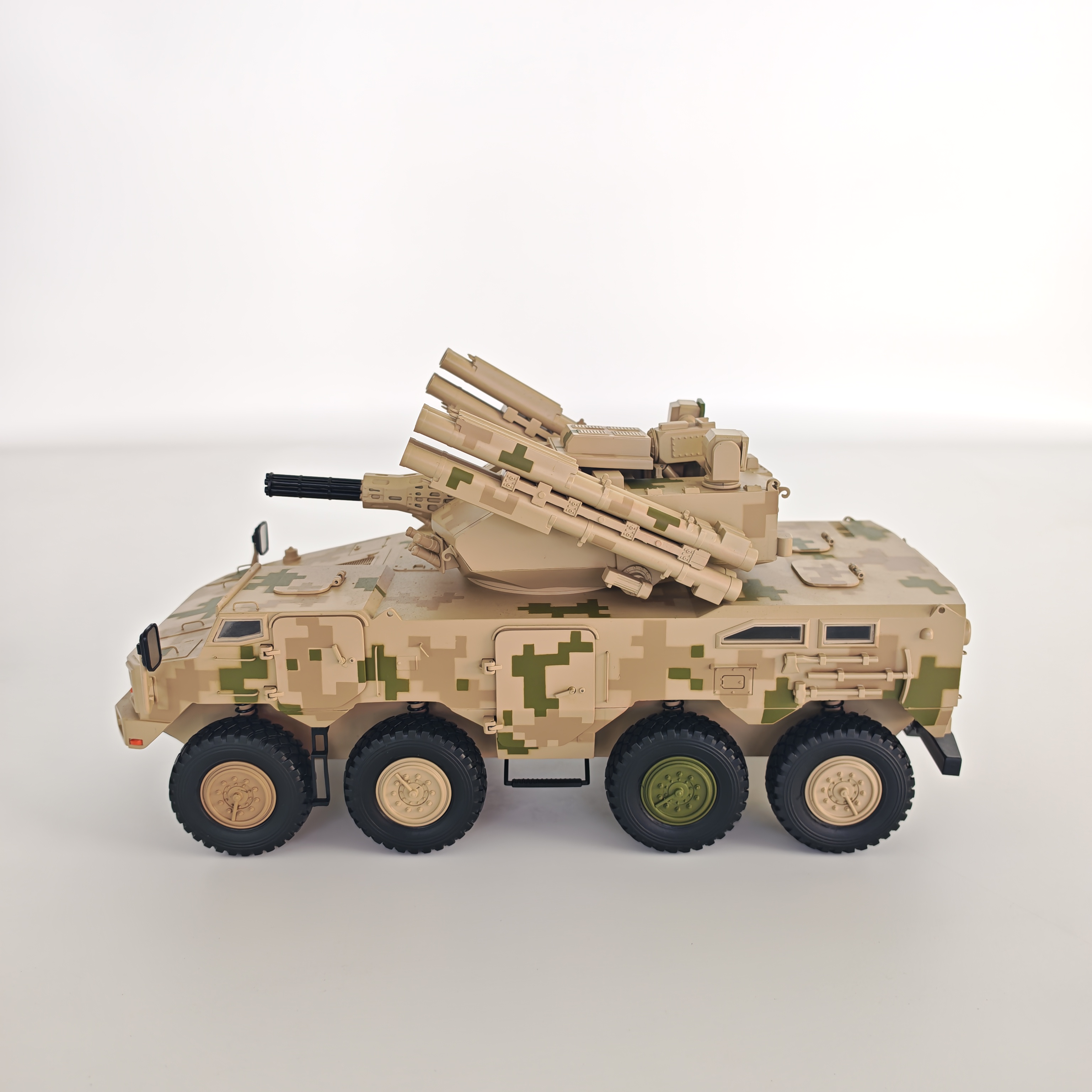 625E型自行高炮战车模型成品合金属坦克装甲车军事纪念展览摆件