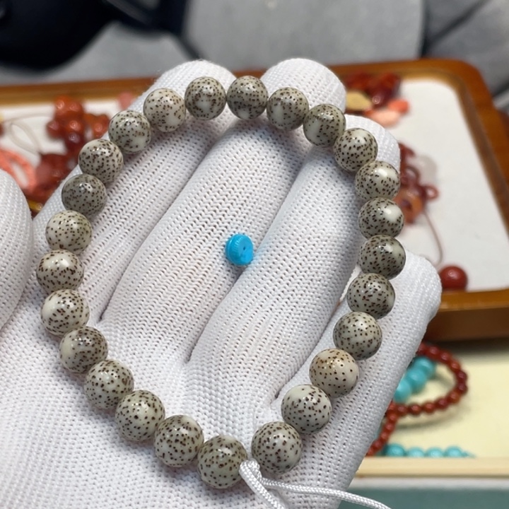 暖***菜星月菩提手串圆珠