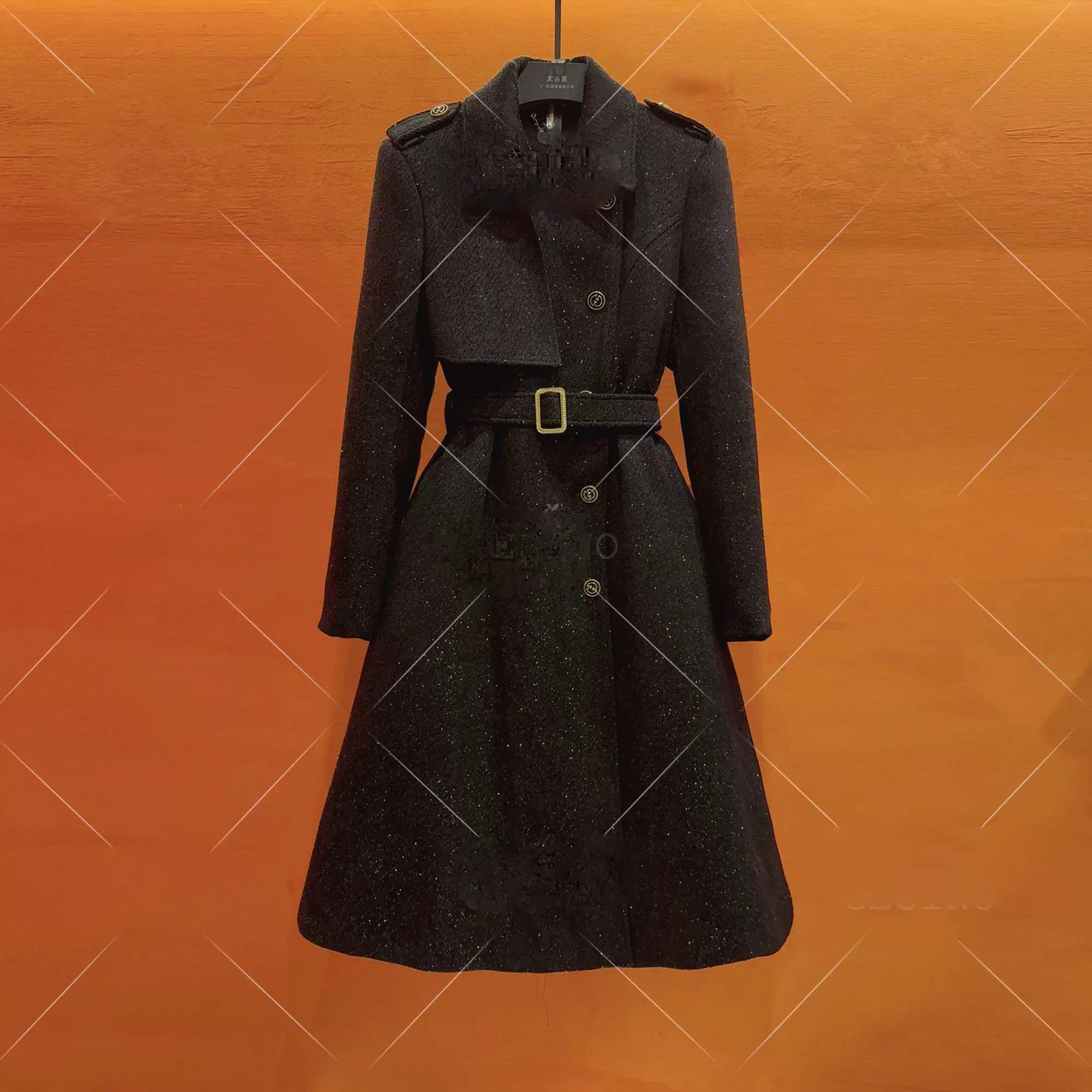 梦想服饰小香风长款时尚2025年秋冬显瘦高档高奢外套5007