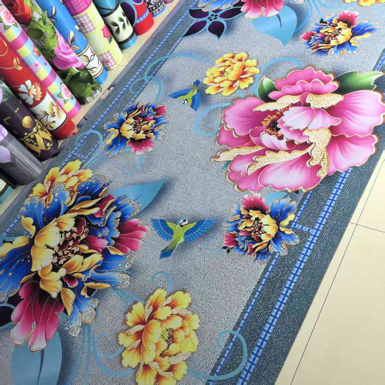 1.8米宽4～5毫米厚针织丝滑布面炕毯炕垫炕毡榻榻米炕垫