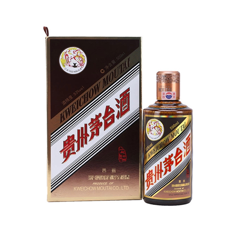 KWEICHOW MOUTAI/贵州茅台彩釉珍品酱香型白酒礼盒装53%Vol500ML