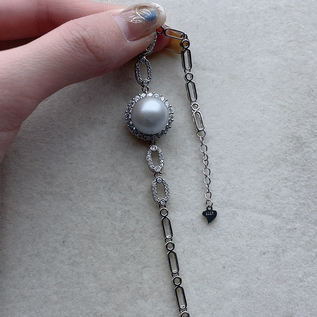 海水珍珠手链136银S925镶嵌