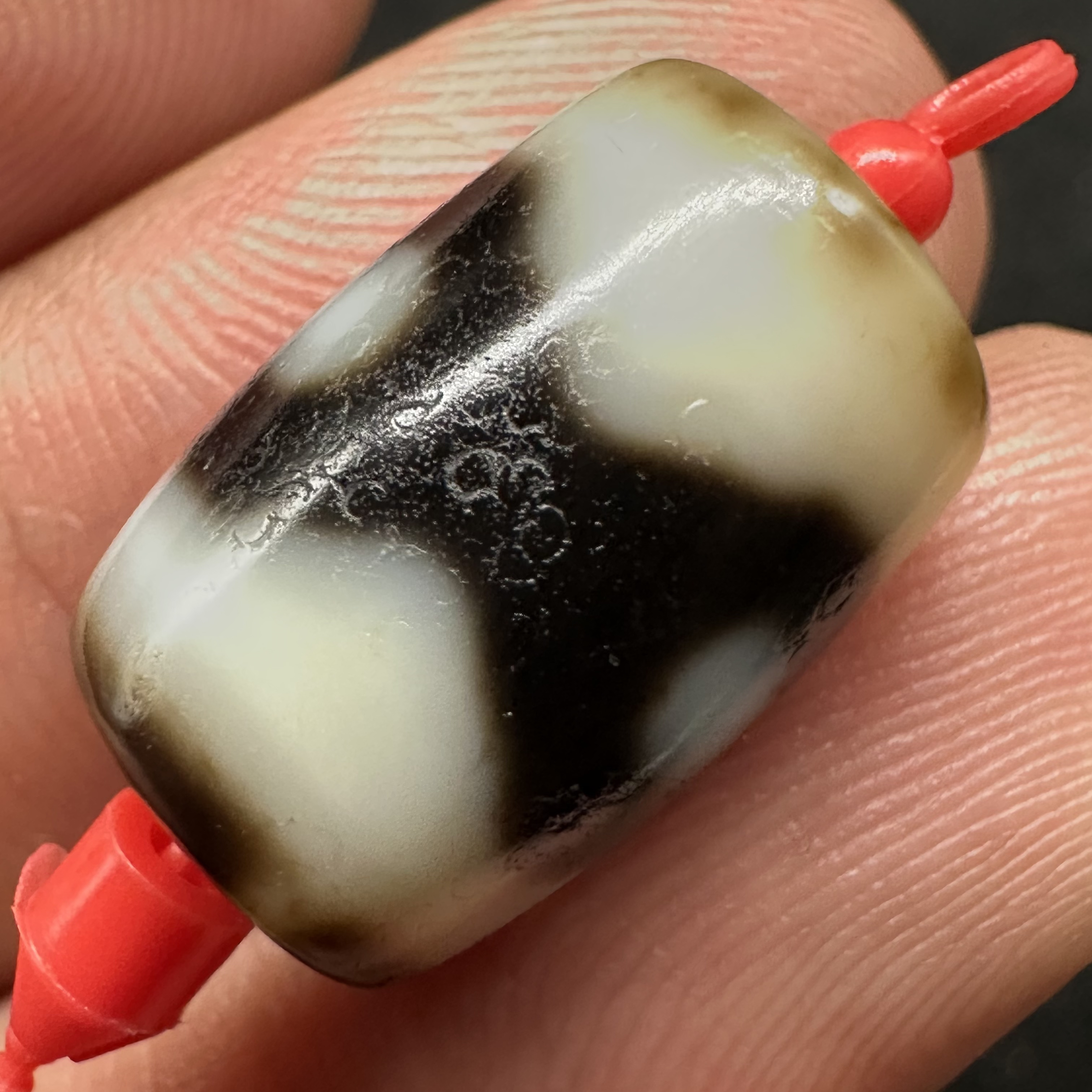 聚缘坛城三眼玛瑙天珠