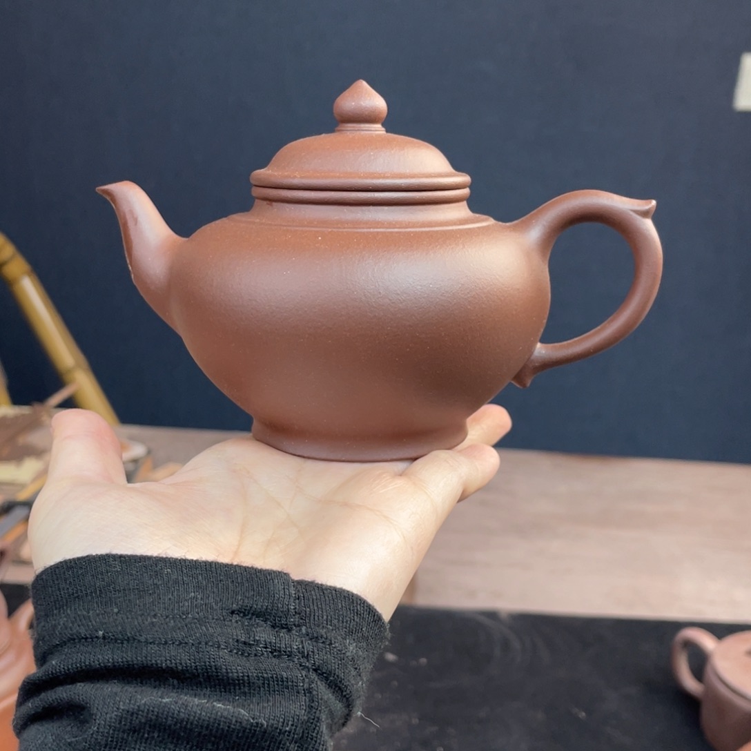 茶壶紫砂全手工底槽清笑樱300cc