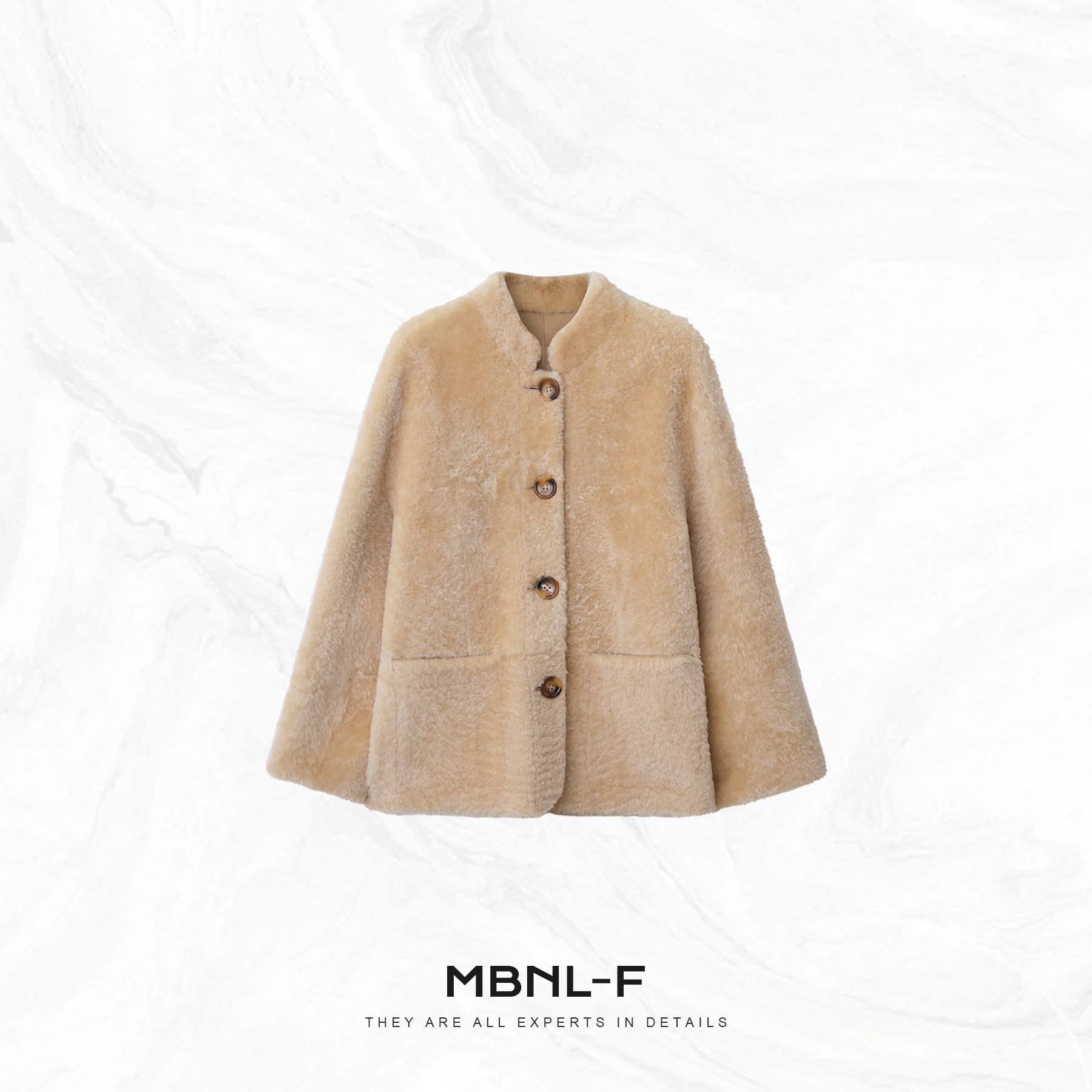 MBNL-F “芬欧曲奇” 100%美利奴皮毛一体皮草 秦磊XM-XWT2619