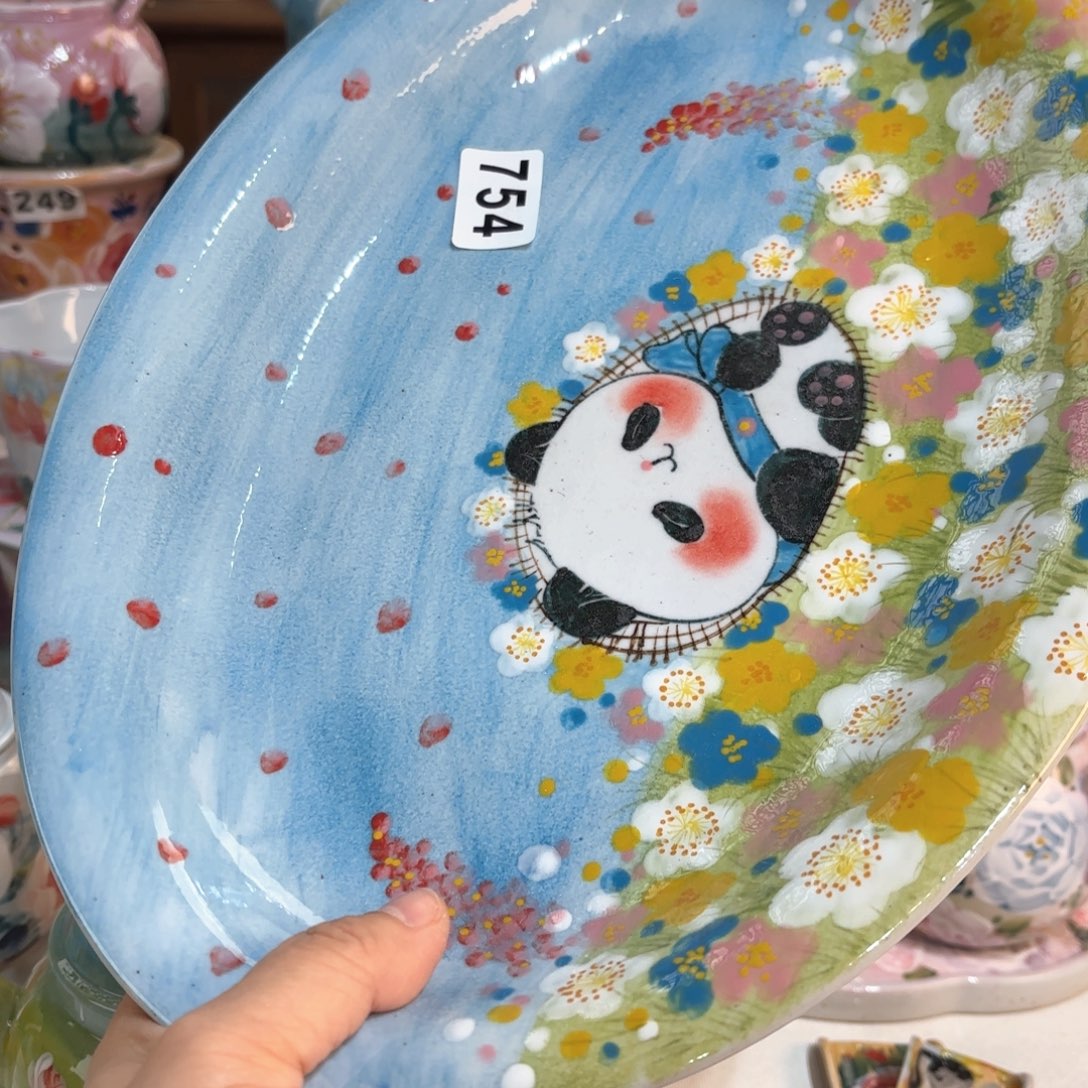 开***克景德镇手绘高温釉下彩陶瓷茶具