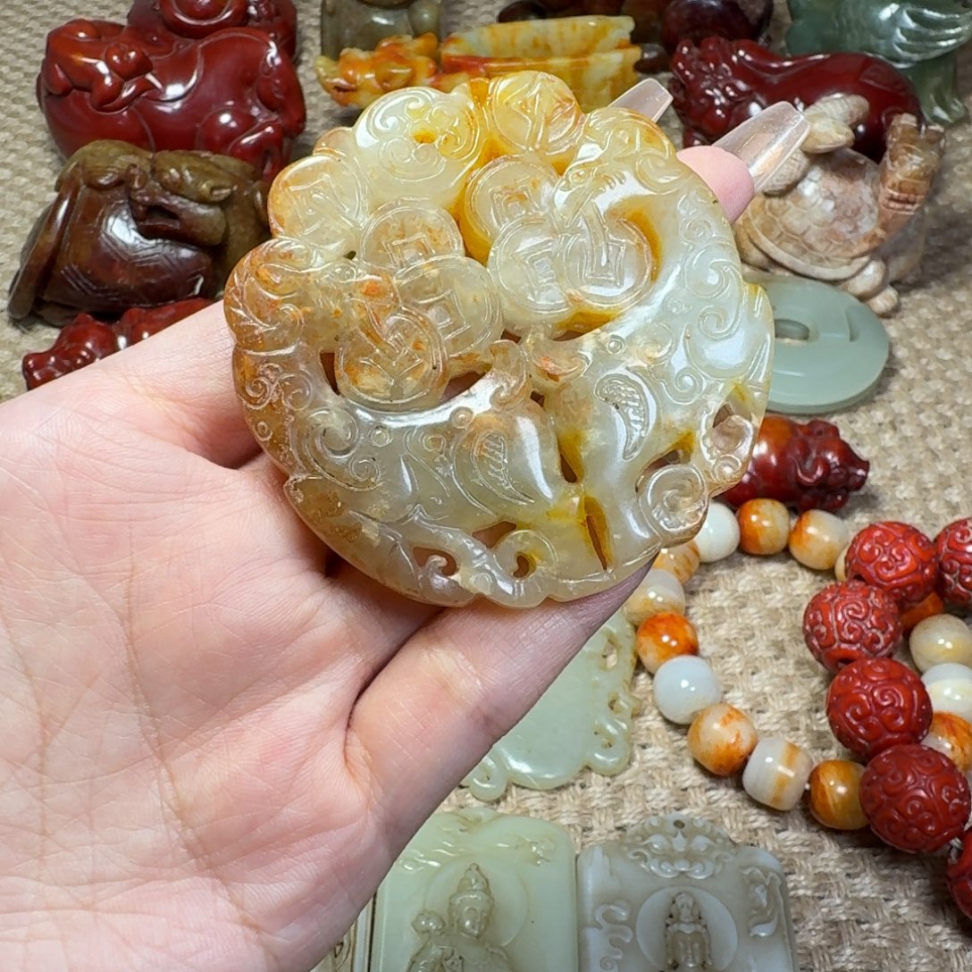 白玉菩提吊坠挂件