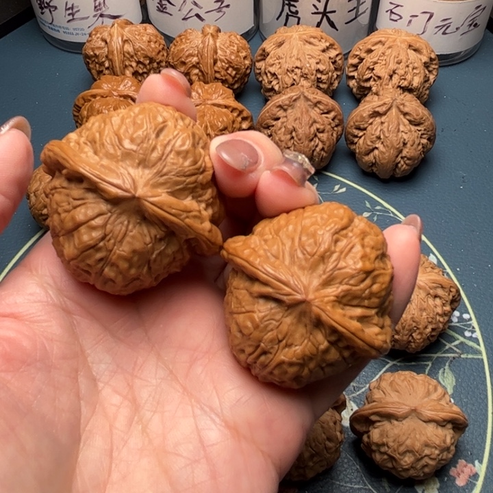 文玩核桃把件44南瓜墩