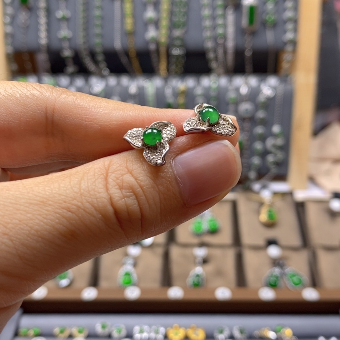 翡翠银S925镶嵌颈饰无证书/假一赔四