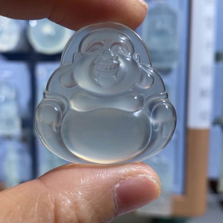 岫玉未镶嵌颈饰吊坠