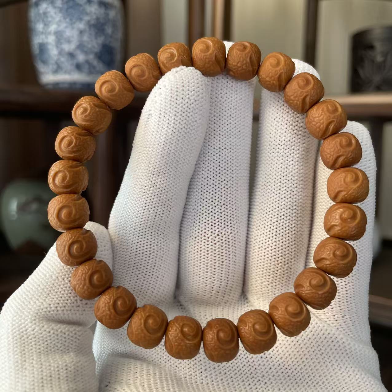 步凡—玄鸟，雕刻款，上色快挂水感强，猴头手串