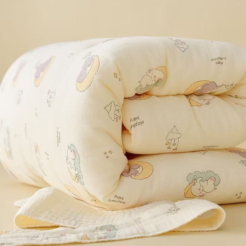 纯棉纱布抱被新生儿可脱胆