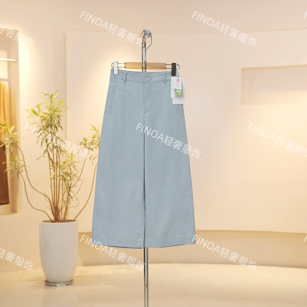 【认准正版】夏季新款简约百搭高腰八分裤女士K85171