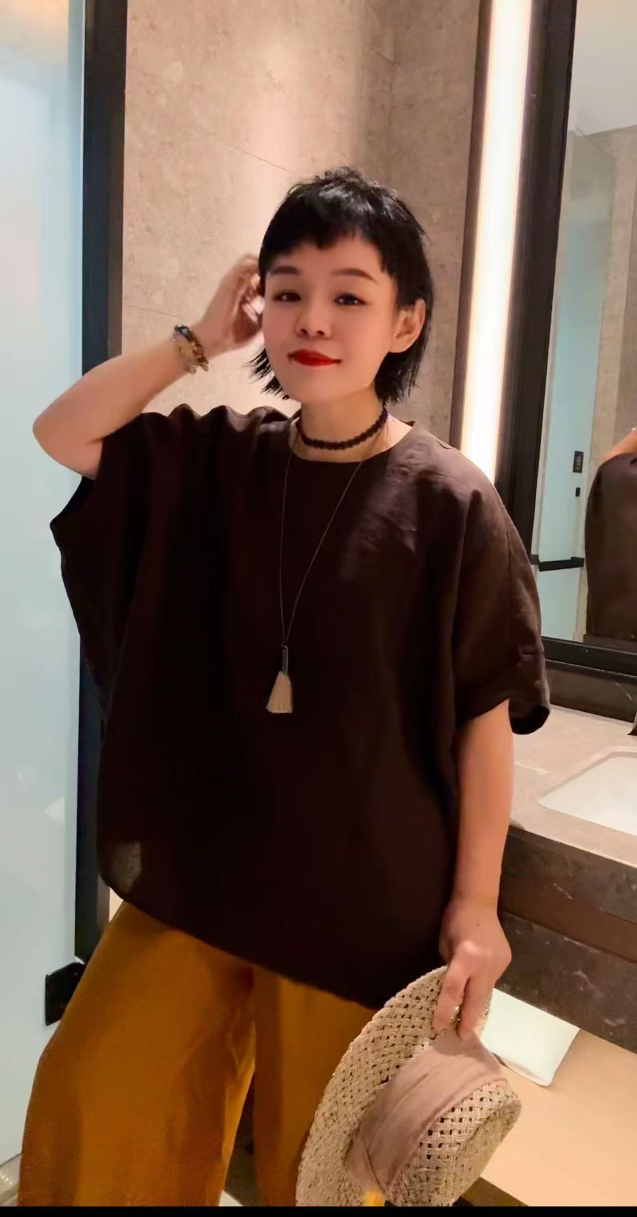 HZMM  夏季新款100苎麻71098「雪松」