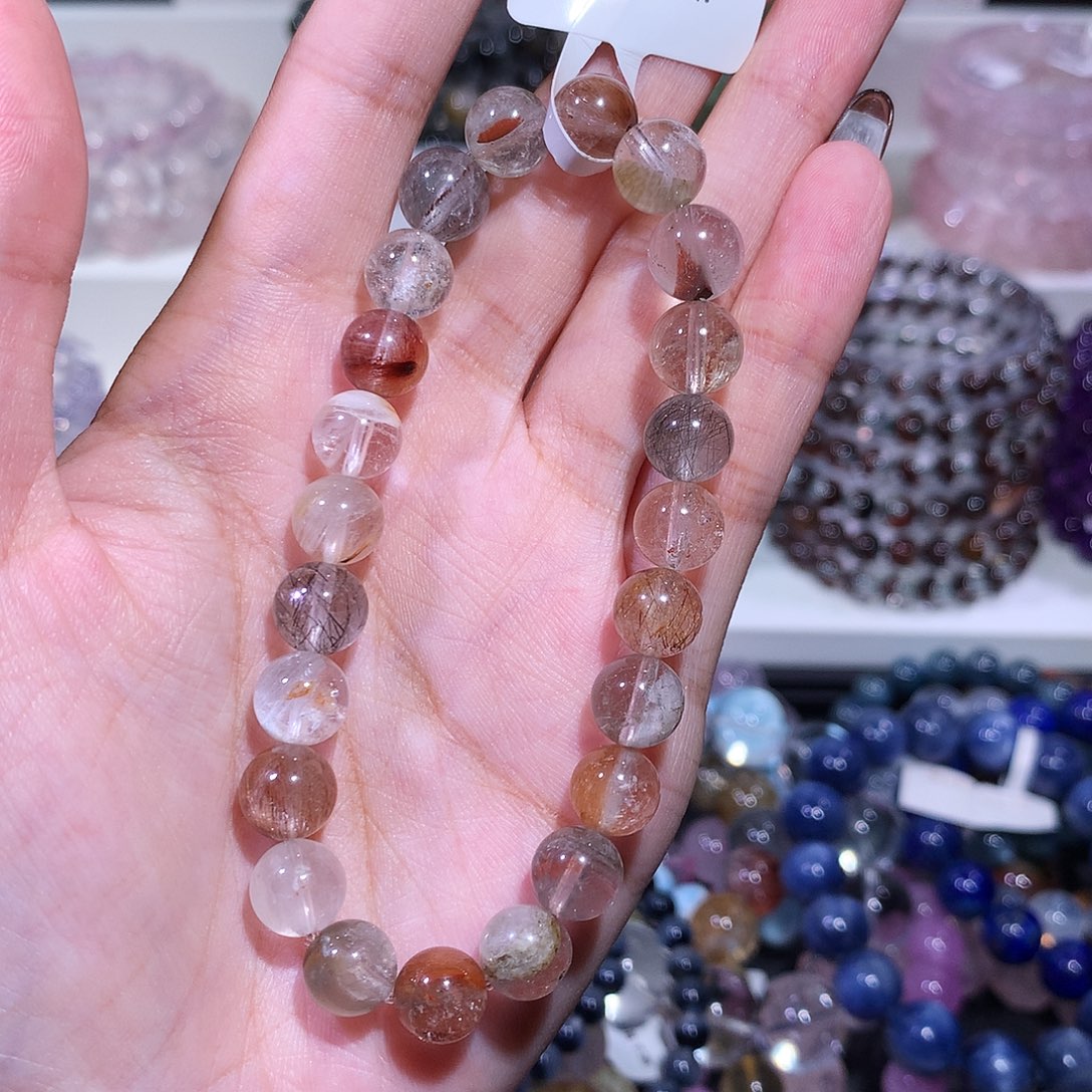未镶嵌手链水晶（8+凤凰体幽灵兔毛