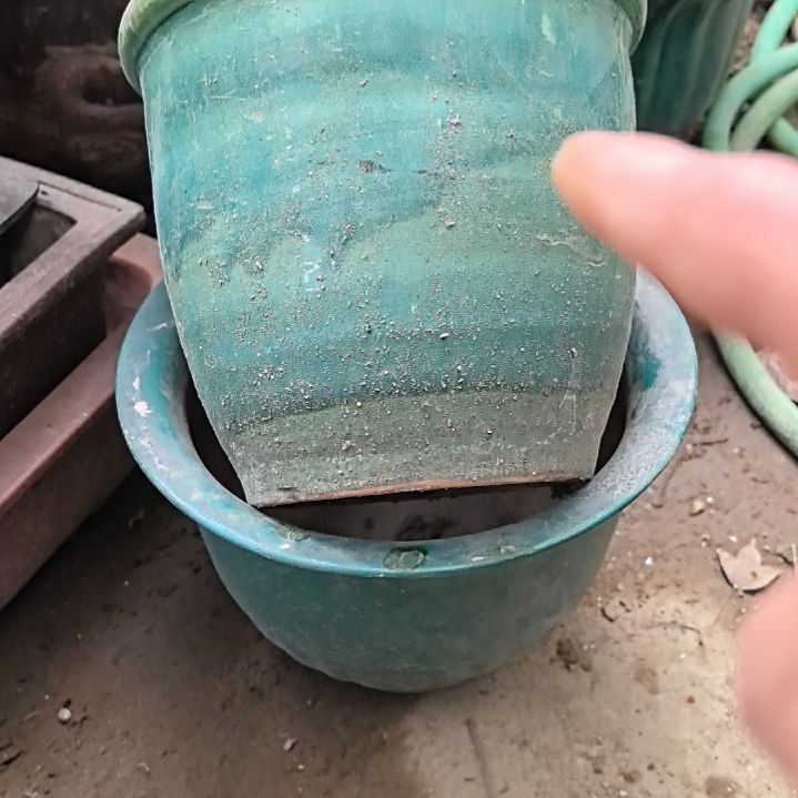 红陶?****人石湾花盆2个