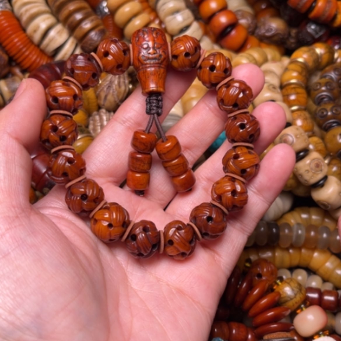 【闪购商品】牛骨手串/手链牛骨路路通14×16颗