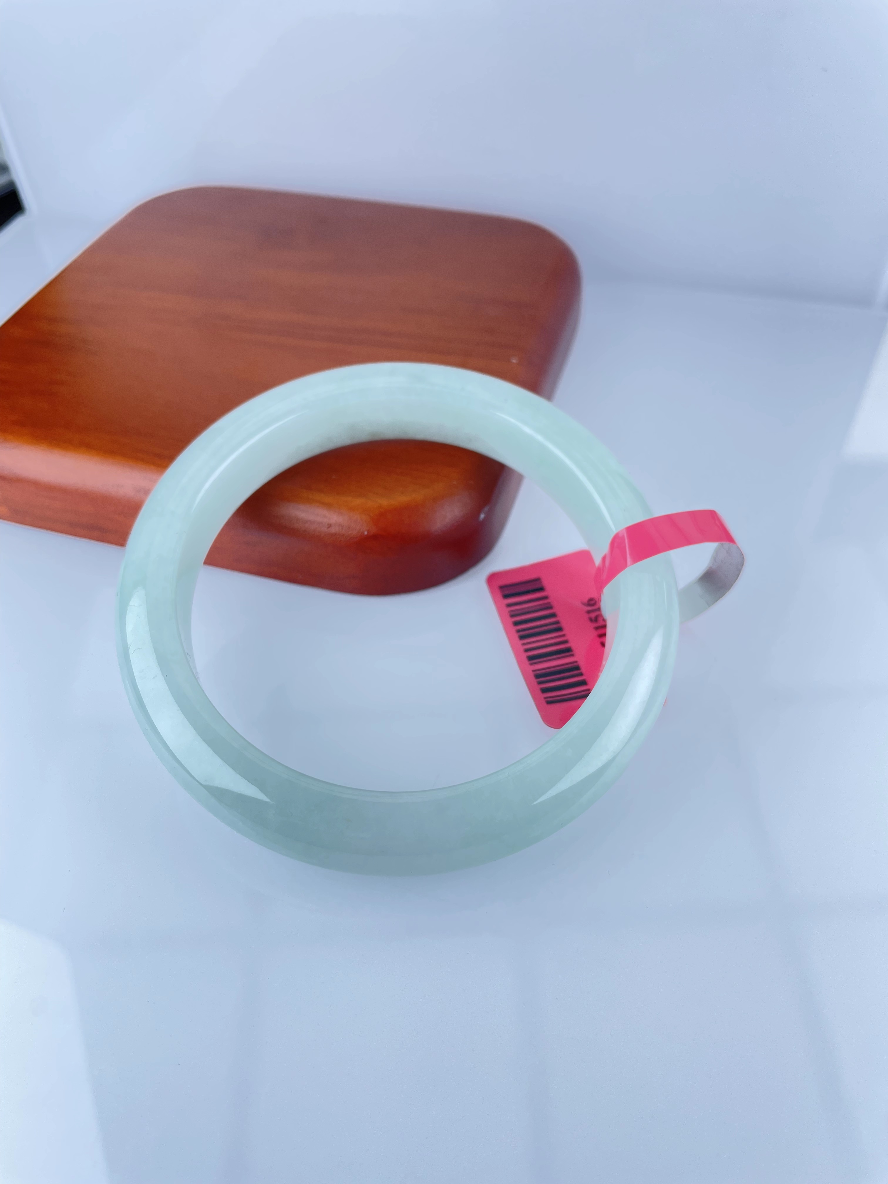  【秋姐翡翠】天然A货翡翠手镯56圈&L1-17