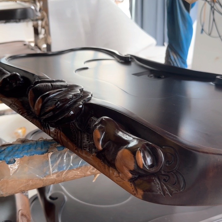 正品黑檀木实木茶盘