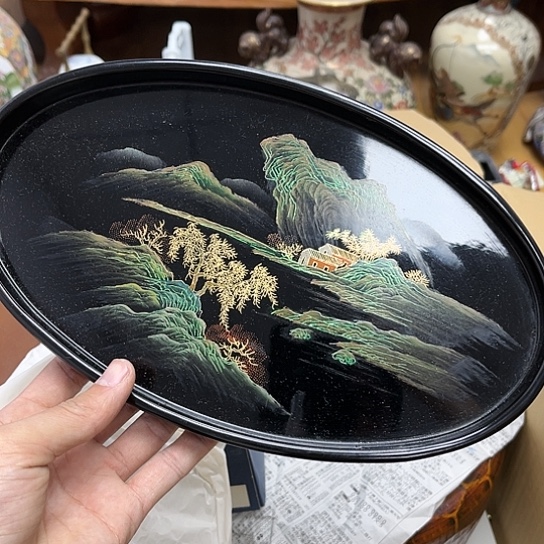 瓷片摆件工艺品瓷器摆件777 