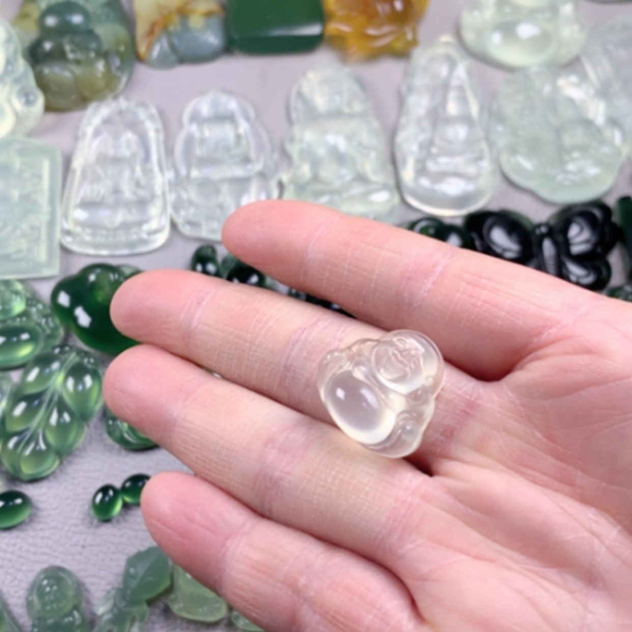 【闪购商品】蛇纹石玉岫玉未镶嵌