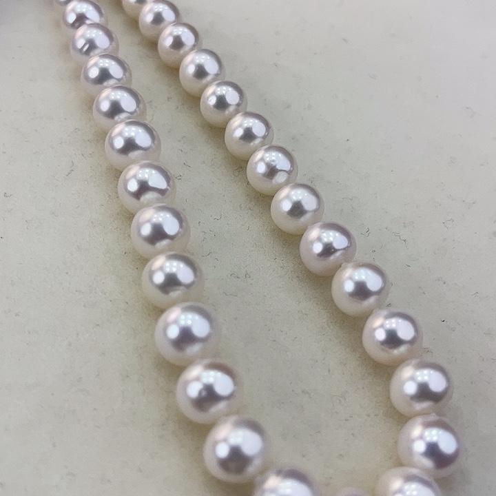 淡水珍珠颈饰银S925镶嵌卡8.9极光冷白高品