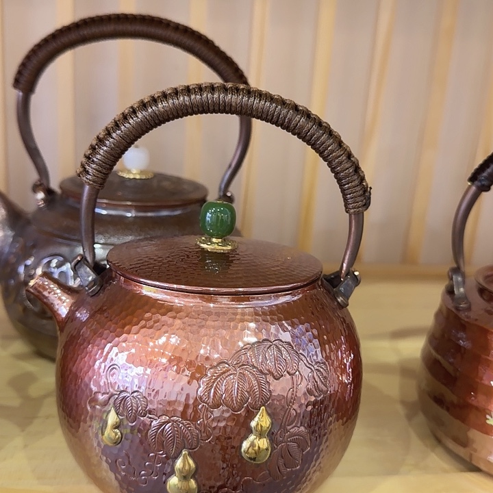世***鸽一张打葫芦纯铜一体壶高端一体