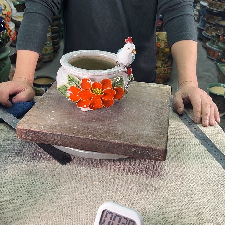 娜***品泳坤堂石湾花盆陶瓷