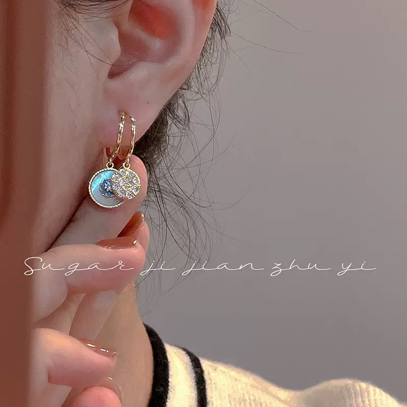 925银耳饰 925银针ins风珍珠耳钉女小众轻奢百搭耳环高级感耳环