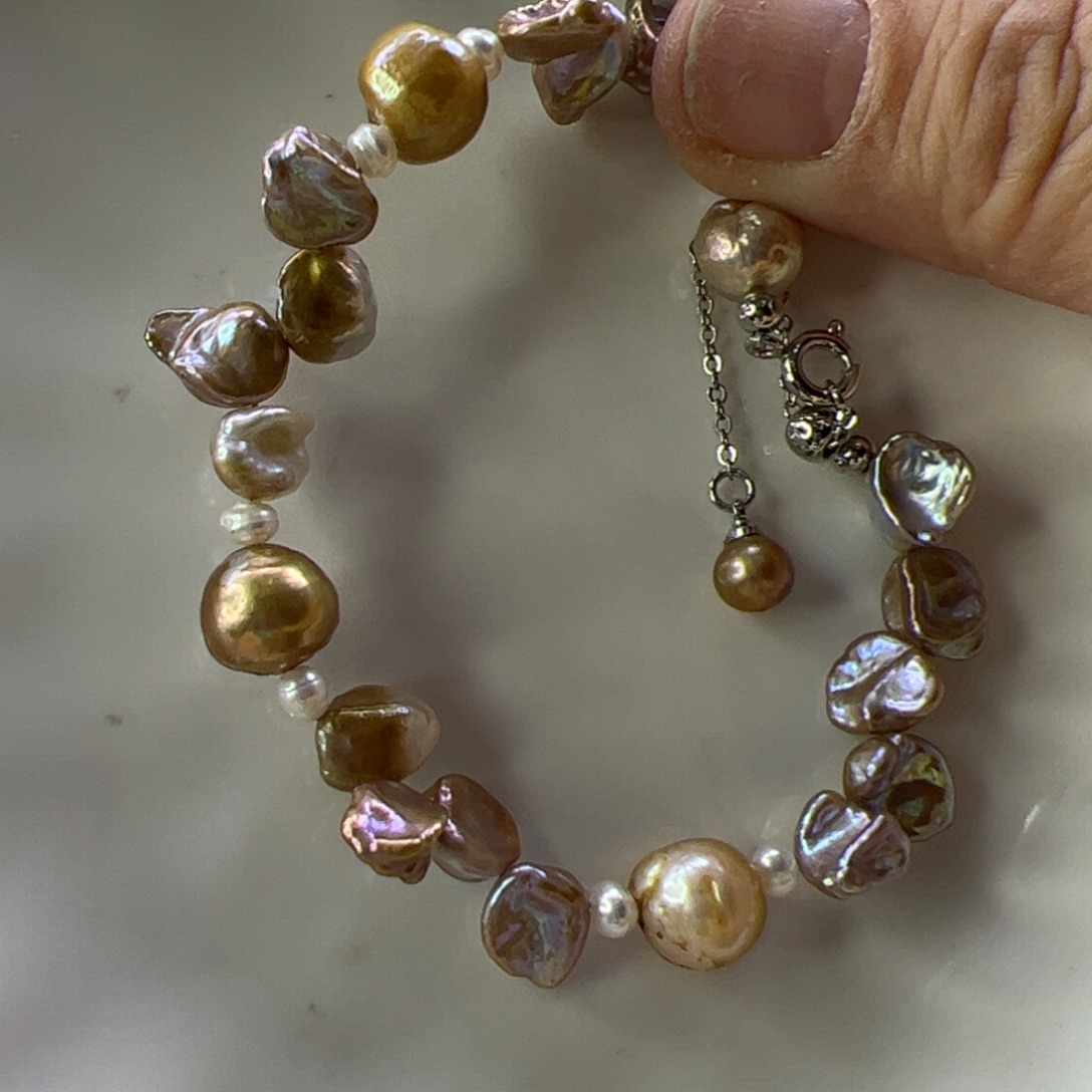 合金淡水珍珠手绳832