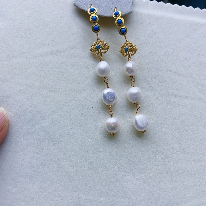 淡水珍珠颈饰银S925镶嵌