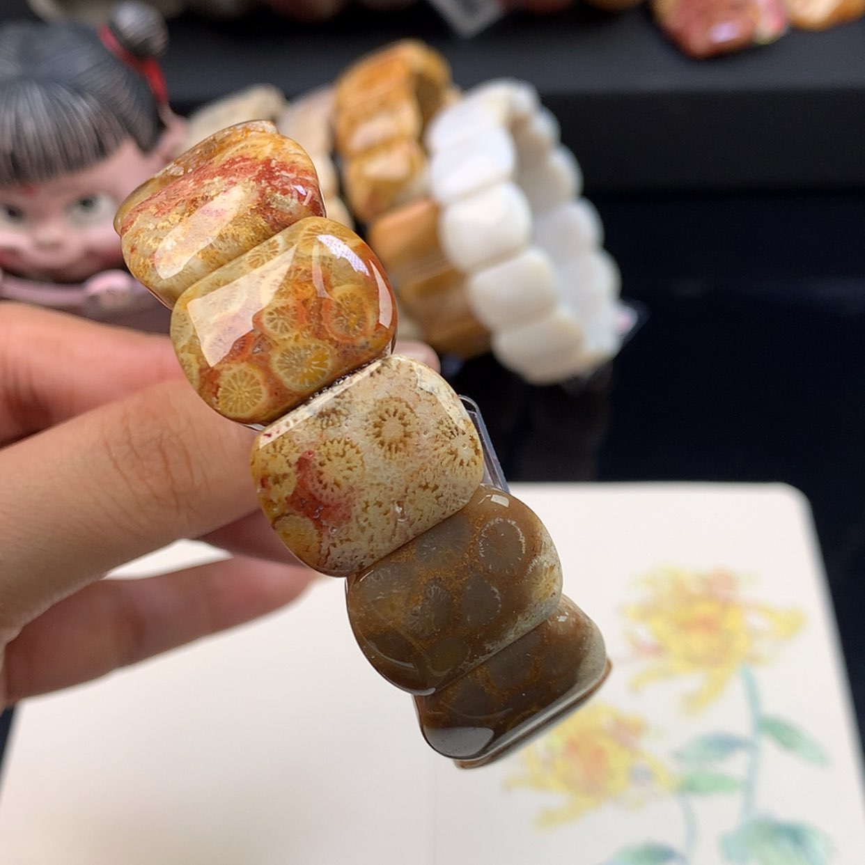 【闪购商品】颈饰未镶嵌硅化珊瑚（珊瑚玉）5号 