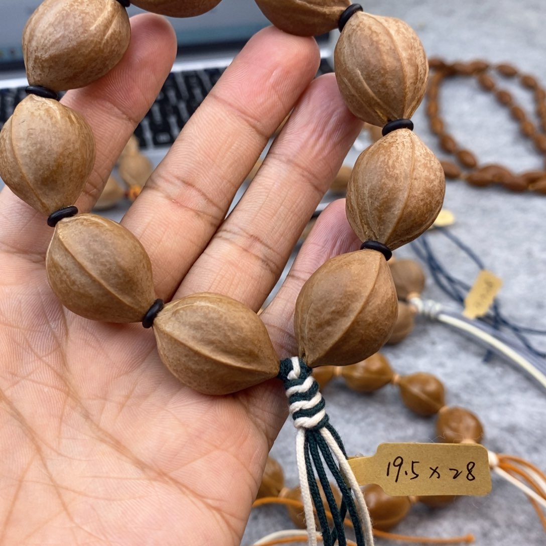 橄榄核手串/手链不*19.5大尺寸鲨鱼背