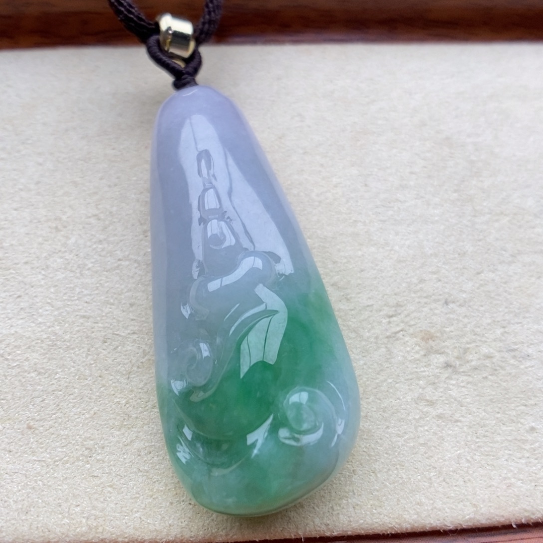 翡翠未镶嵌颈饰吊坠12