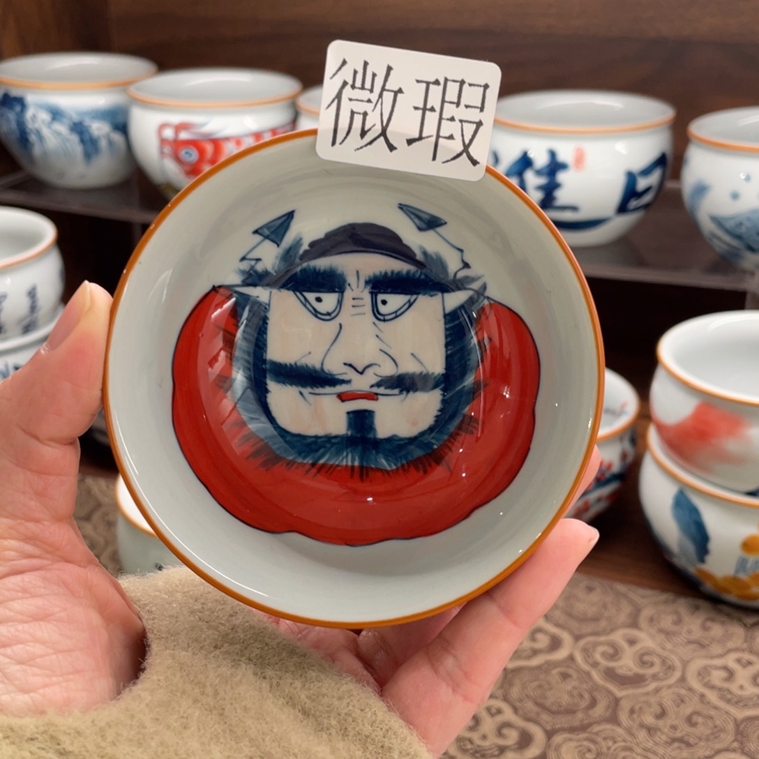 微瑕釉下彩纯手绘