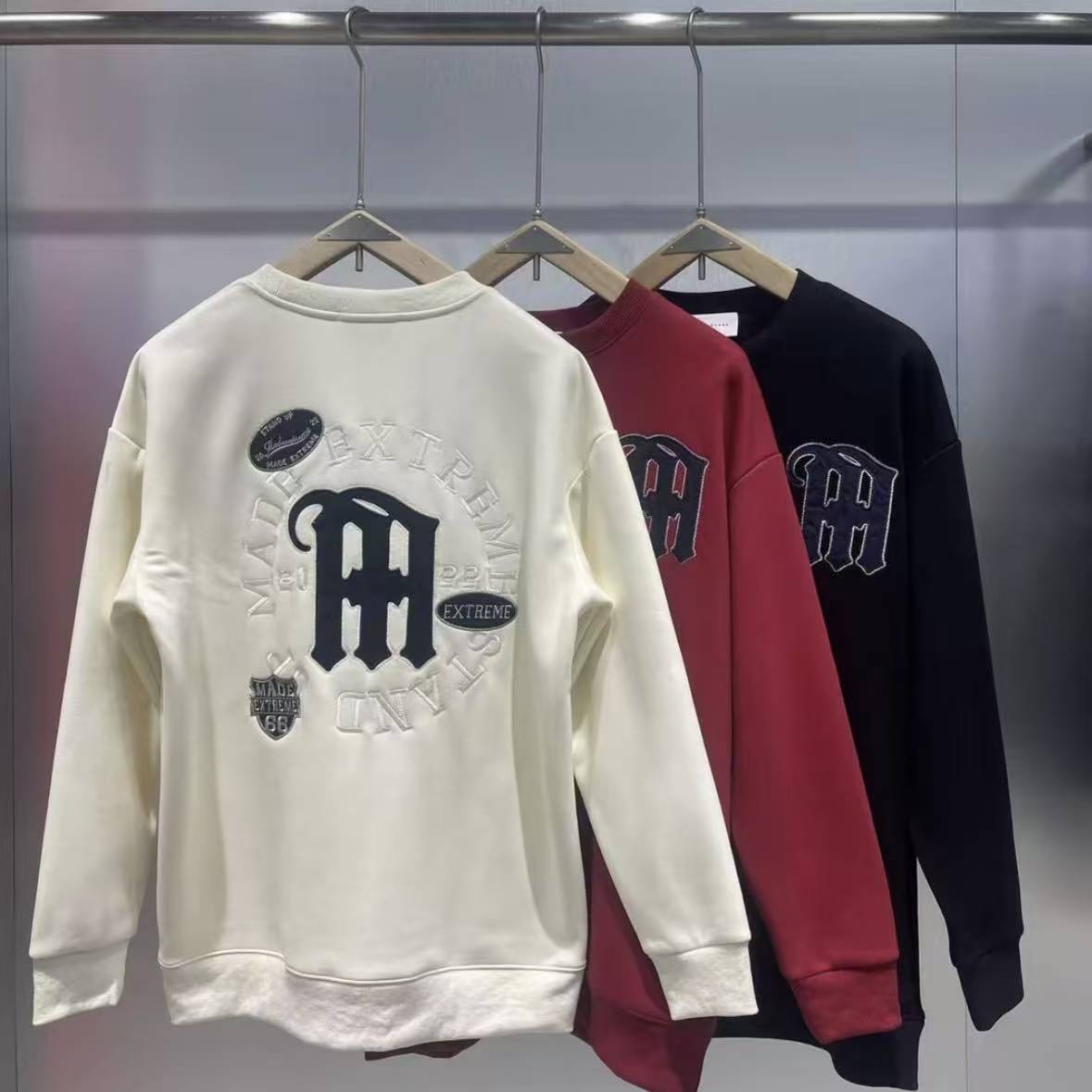 广州uus秋冬季加绒加厚高货男装潮流新款个性百搭休闲卫衣-88095