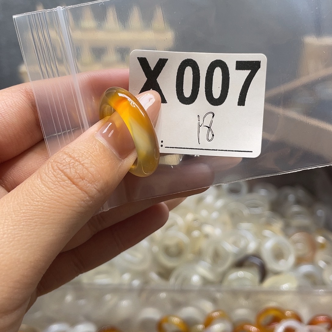 玛瑙/玉髓未镶嵌戒指007