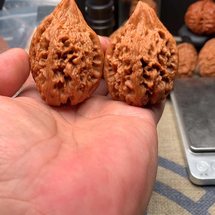 杨***磊桃核吊坠大固石好看