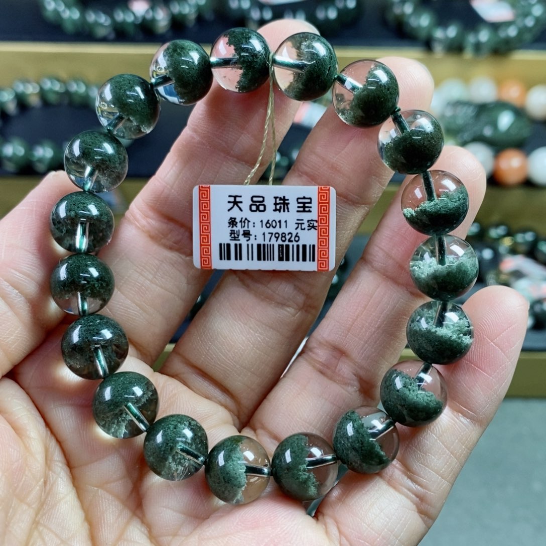 水晶手链未镶嵌绿幽灵手链179826