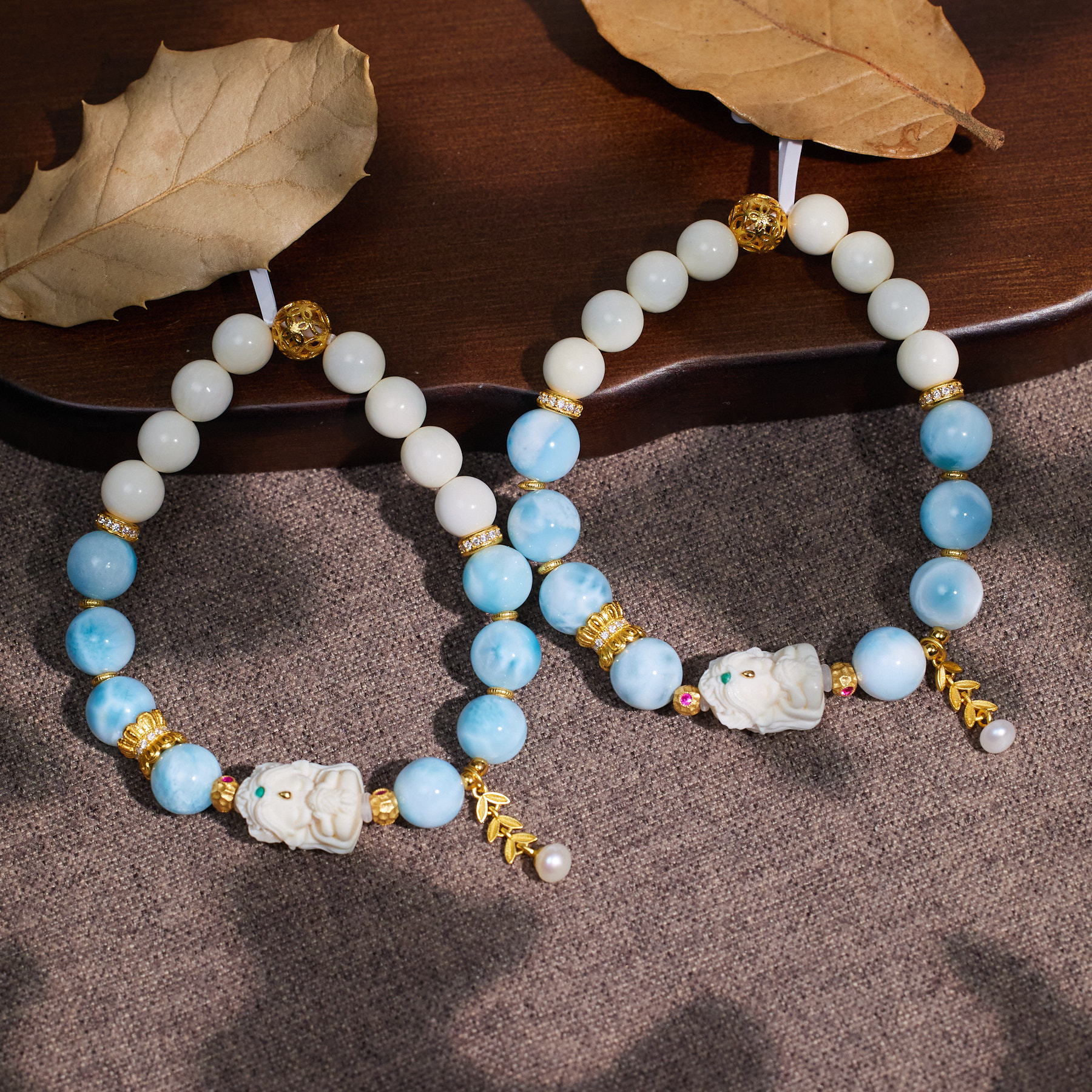 【九华山】麦穗*猛犸手串*（多样性发其一）W8032