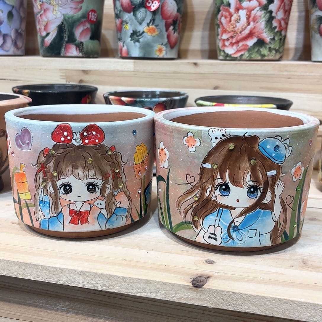 紫砂花盆歌***说手工花盆默认微瑕微瑕