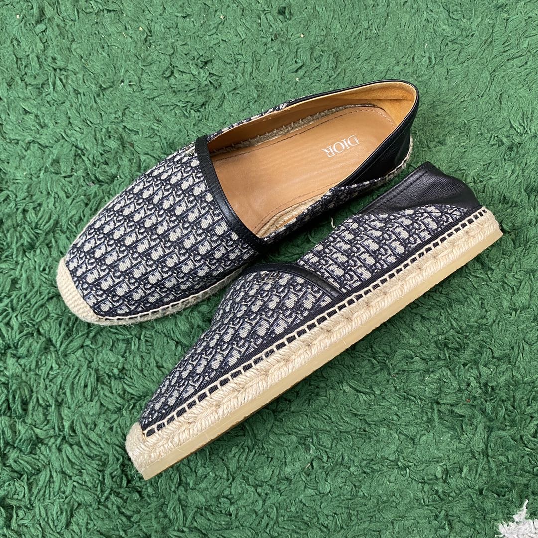44码 DIOR 布鞋 低帮 老花满印  布鞋/95新+/XG-X3981