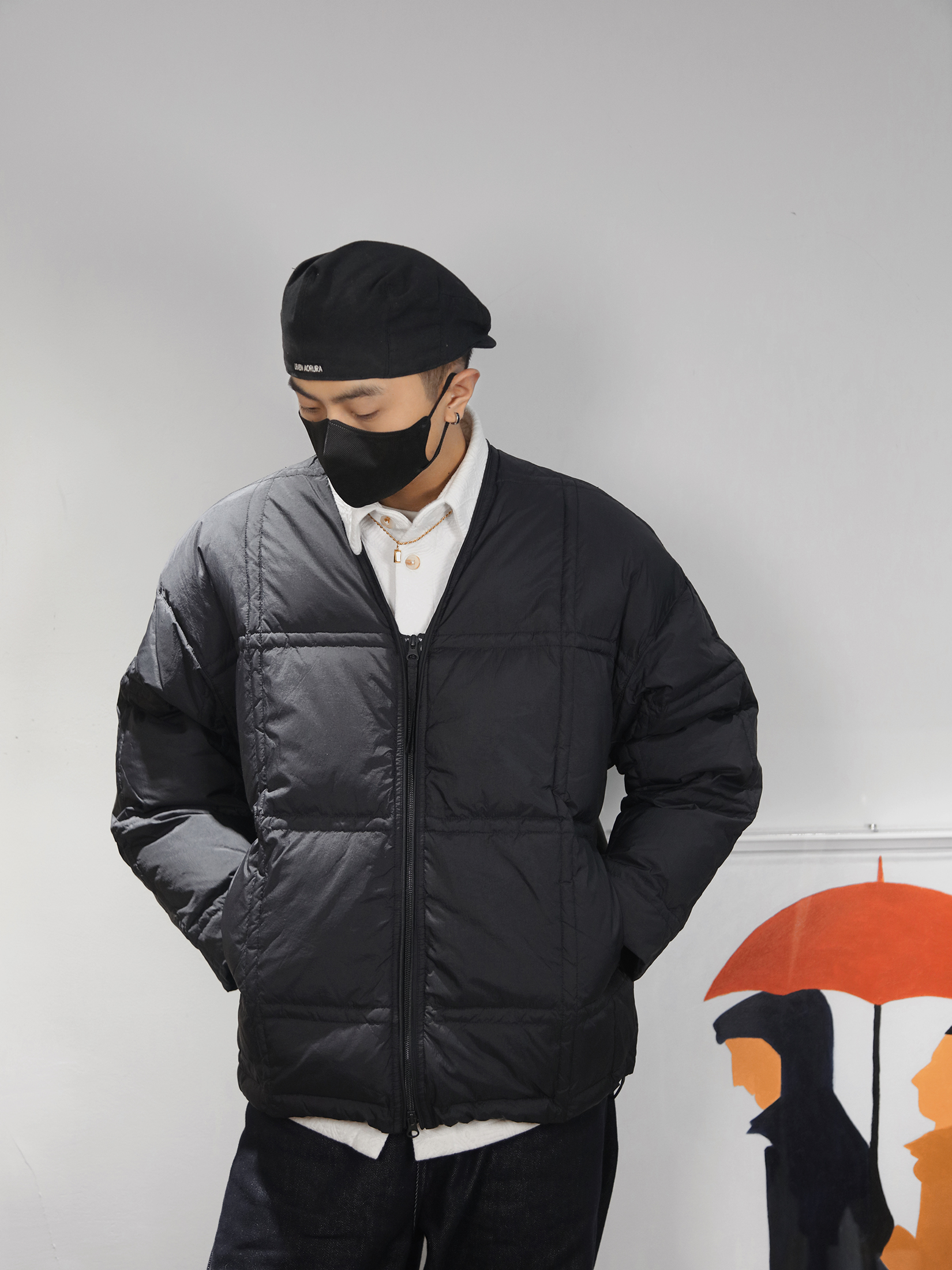 【12.12福利款】V领轻薄羽绒外套休闲日常冬季男装