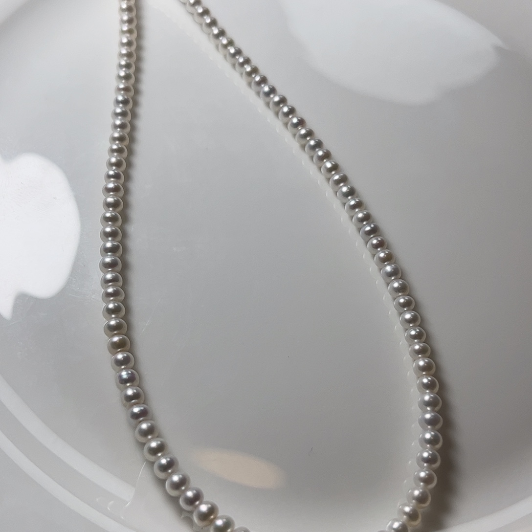 淡水珍珠未镶嵌颈饰4左右激光冷白宠粉福利